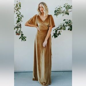 Baltic‎ Born Meghan Velvet Wrap Maxi Dress